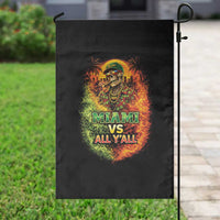 Miami vs All You All 305 Skeleton Flame Graphic Garden Flag Tropical City Pride Florida Love
