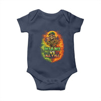 Miami vs All You All 305 Skeleton Flame Graphic Baby Onesie Tropical City Pride Florida Love