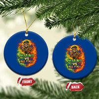 Miami vs All You All 305 Skeleton Flame Graphic Ceramic Ornament Tropical City Pride Florida Love