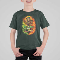 Miami vs All You All 305 Skeleton Flame Graphic T Shirt For Kid Tropical City Pride Florida Love