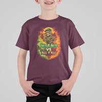 Miami vs All You All 305 Skeleton Flame Graphic T Shirt For Kid Tropical City Pride Florida Love