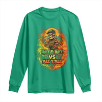 Miami vs All You All 305 Skeleton Flame Graphic Long Sleeve Shirt Tropical City Pride Florida Love