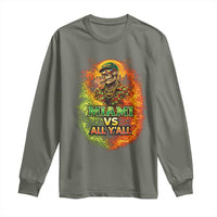 Miami vs All You All 305 Skeleton Flame Graphic Long Sleeve Shirt Tropical City Pride Florida Love