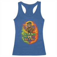 Miami vs All You All 305 Skeleton Flame Graphic Racerback Tank Top Tropical City Pride Florida Love