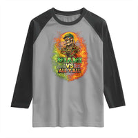 Miami vs All You All 305 Skeleton Flame Graphic Raglan Shirt Tropical City Pride Florida Love