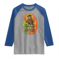 Miami vs All You All 305 Skeleton Flame Graphic Raglan Shirt Tropical City Pride Florida Love