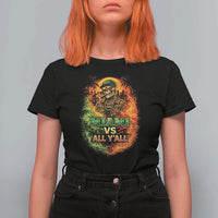 Miami vs All You All 305 Skeleton Flame Graphic T Shirt For Women Tropical City Pride Florida Love