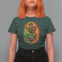 Miami vs All You All 305 Skeleton Flame Graphic T Shirt For Women Tropical City Pride Florida Love