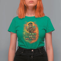 Miami vs All You All 305 Skeleton Flame Graphic T Shirt For Women Tropical City Pride Florida Love