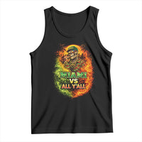 Miami vs All You All 305 Skeleton Flame Graphic Tank Top Tropical City Pride Florida Love