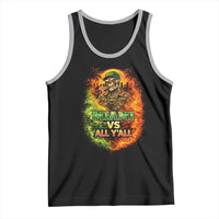 Miami vs All You All 305 Skeleton Flame Graphic Tank Top Tropical City Pride Florida Love