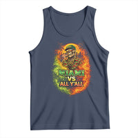 Miami vs All You All 305 Skeleton Flame Graphic Tank Top Tropical City Pride Florida Love