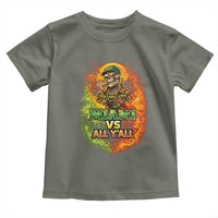 Miami vs All You All 305 Skeleton Flame Graphic Toddler T Shirt Tropical City Pride Florida Love