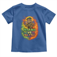 Miami vs All You All 305 Skeleton Flame Graphic Toddler T Shirt Tropical City Pride Florida Love