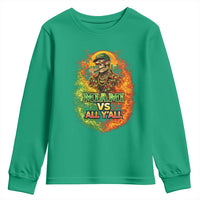 Miami vs All You All 305 Skeleton Flame Graphic Youth Sweatshirt Tropical City Pride Florida Love