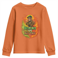 Miami vs All You All 305 Skeleton Flame Graphic Youth Sweatshirt Tropical City Pride Florida Love