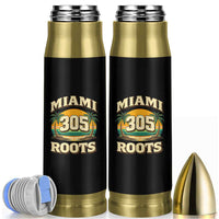 Vintage Miami 305 Roots Bullet Tumbler Retro Sunset Palm Trees Florida Natives