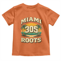 Vintage Miami 305 Roots Toddler T Shirt Retro Sunset Palm Trees Florida Natives
