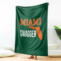 Miami Swagger Pride Throw Blanket Florida State Map Local Love