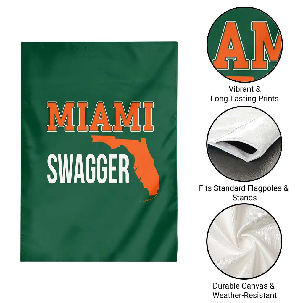 Miami Swagger Pride Garden Flag Florida State Map Local Love