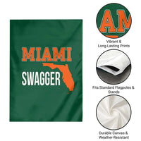 Miami Swagger Pride Garden Flag Florida State Map Local Love
