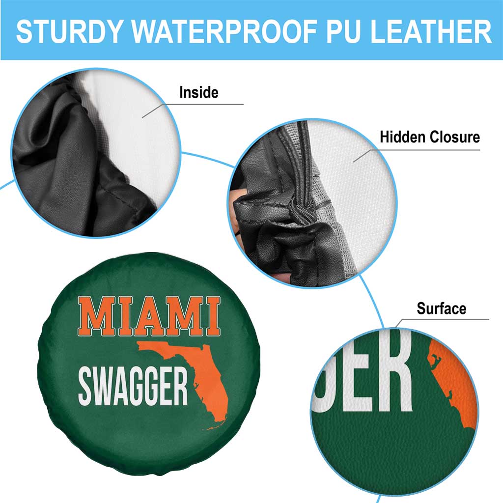 Miami Swagger Pride Spare Tire Cover Florida State Map Local Love