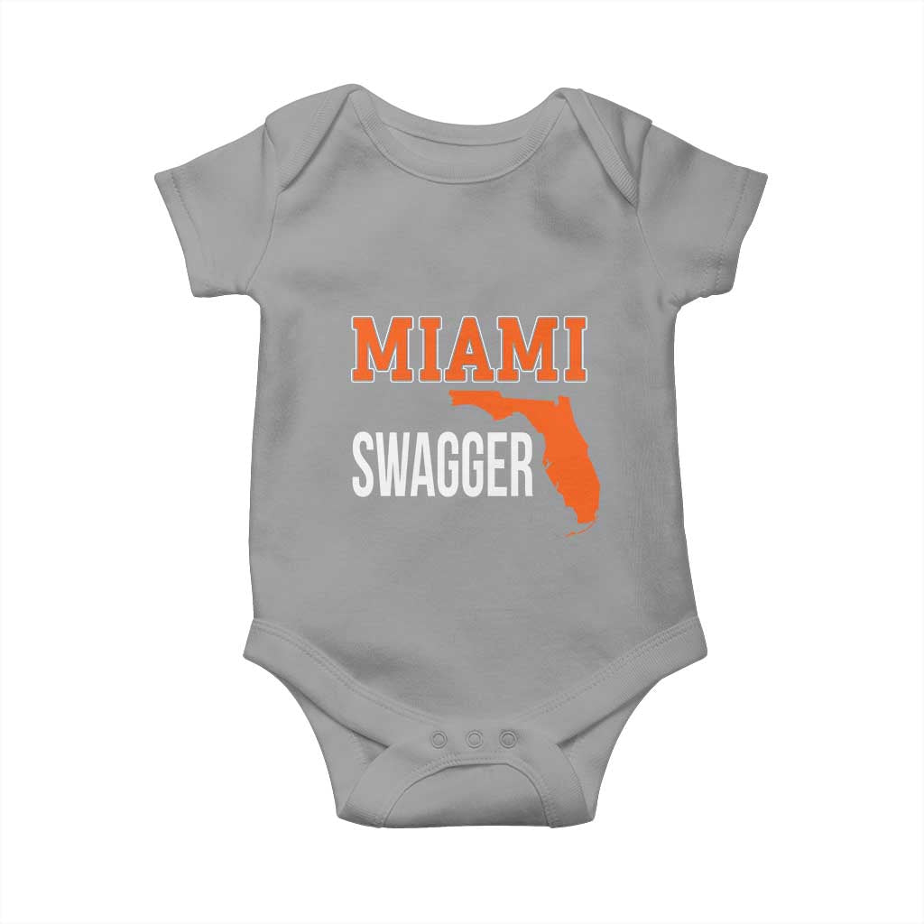 Miami Swagger Pride Baby Onesie Florida State Map Local Love