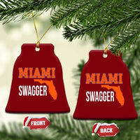 Miami Swagger Pride Ceramic Ornament Florida State Map Local Love