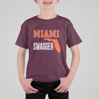 Miami Swagger Pride T Shirt For Kid Florida State Map Local Love