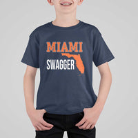 Miami Swagger Pride T Shirt For Kid Florida State Map Local Love