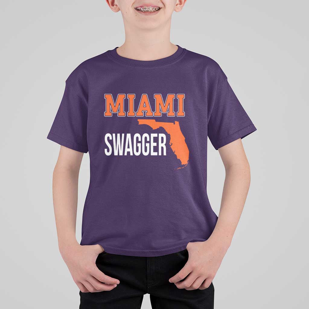Miami Swagger Pride T Shirt For Kid Florida State Map Local Love