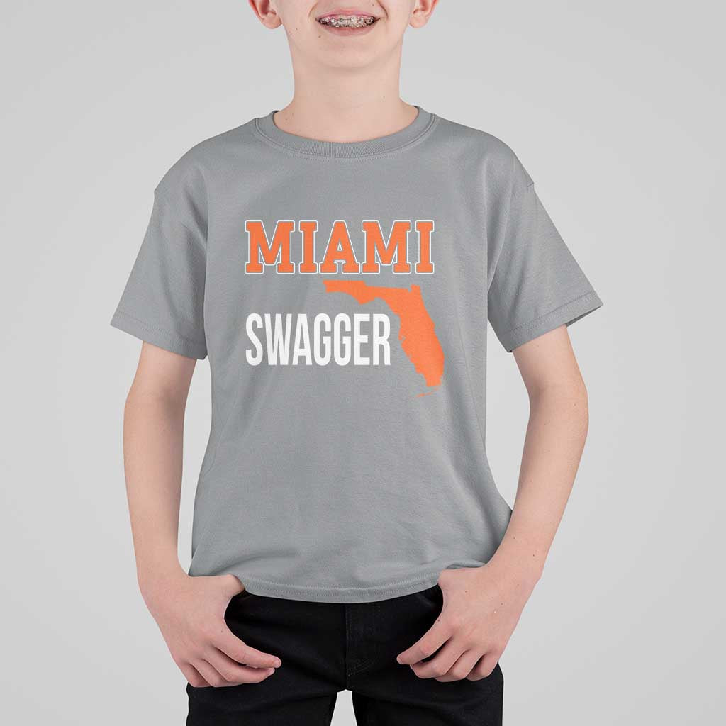 Miami Swagger Pride T Shirt For Kid Florida State Map Local Love