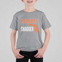 Miami Swagger Pride T Shirt For Kid Florida State Map Local Love