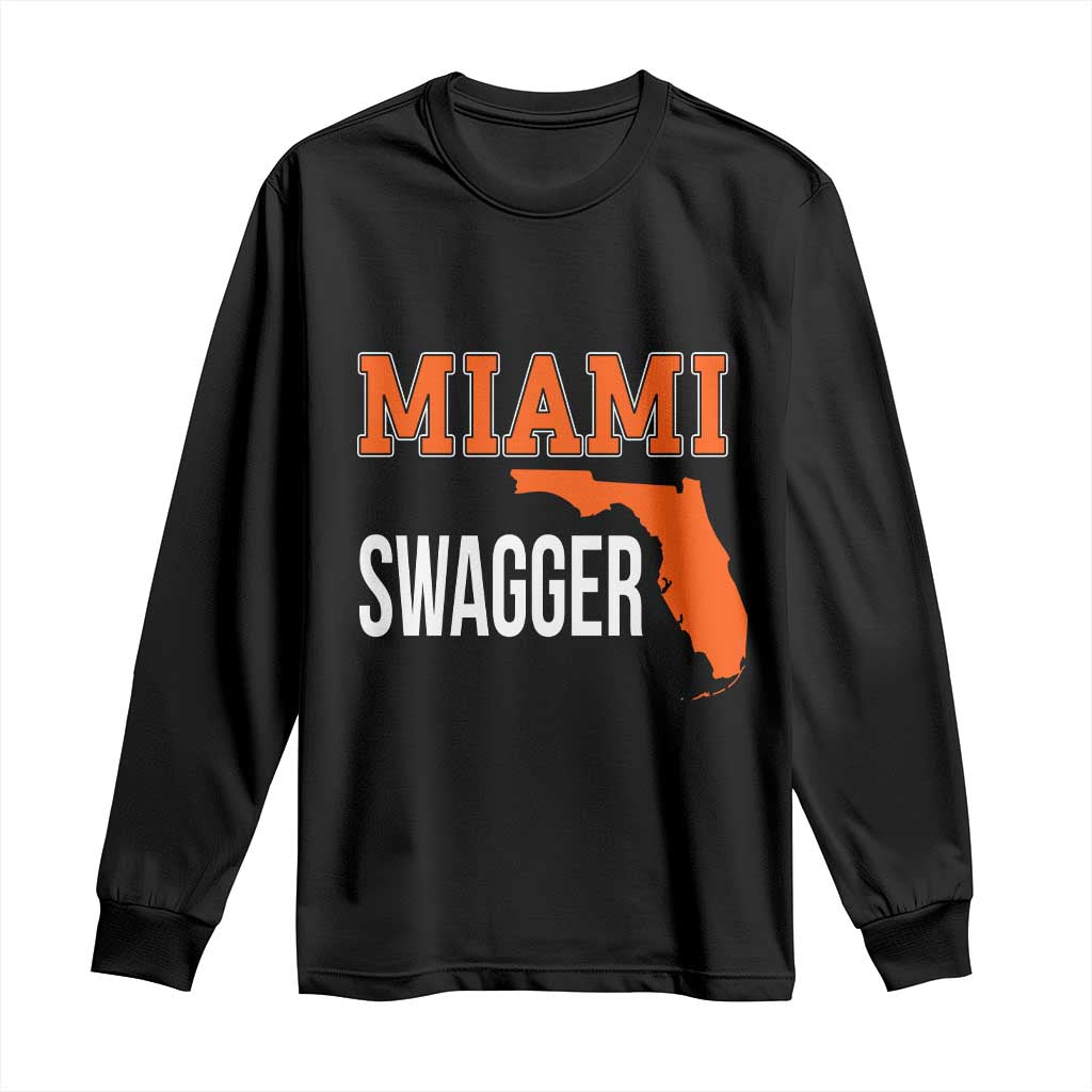 Miami Swagger Pride Long Sleeve Shirt Florida State Map Local Love