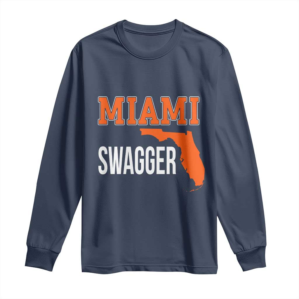 Miami Swagger Pride Long Sleeve Shirt Florida State Map Local Love