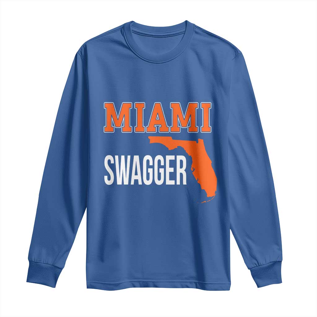 Miami Swagger Pride Long Sleeve Shirt Florida State Map Local Love