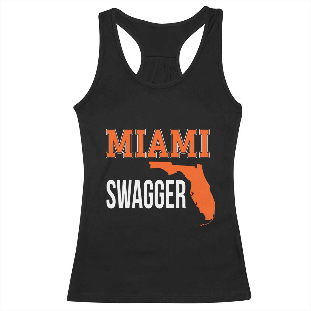 Miami Swagger Pride Racerback Tank Top Florida State Map Local Love