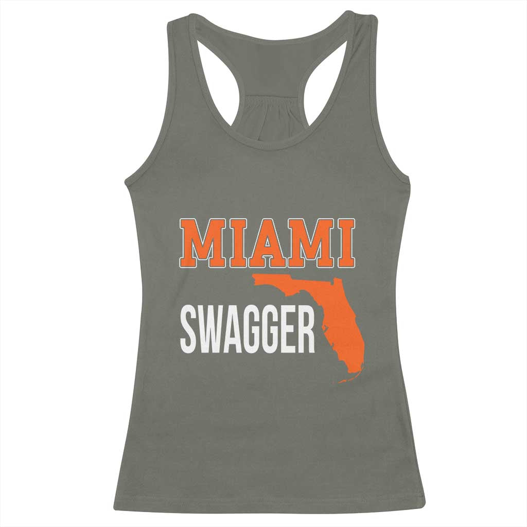 Miami Swagger Pride Racerback Tank Top Florida State Map Local Love