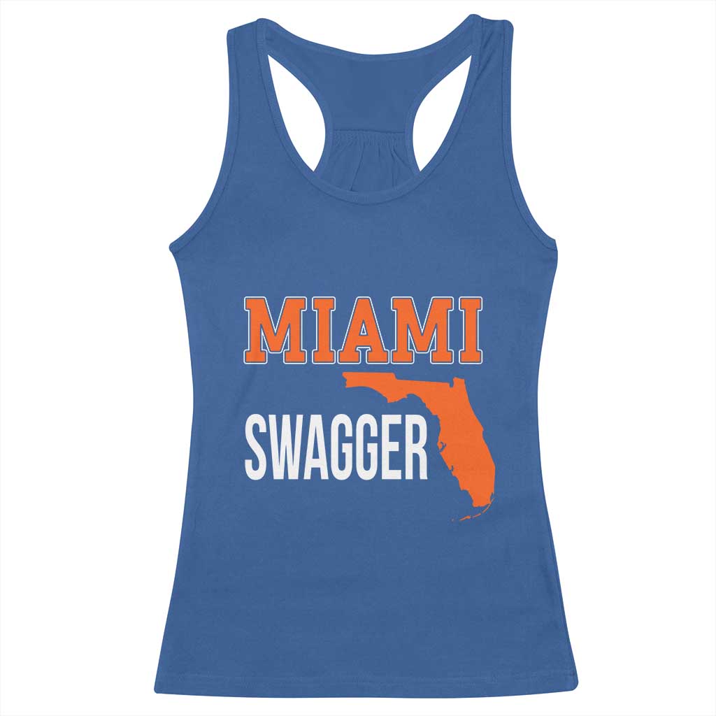 Miami Swagger Pride Racerback Tank Top Florida State Map Local Love