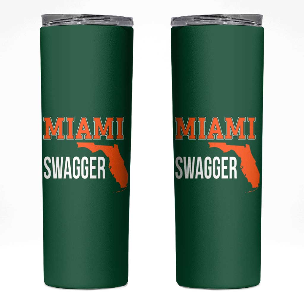 Miami Swagger Pride Skinny Tumbler Florida State Map Local Love