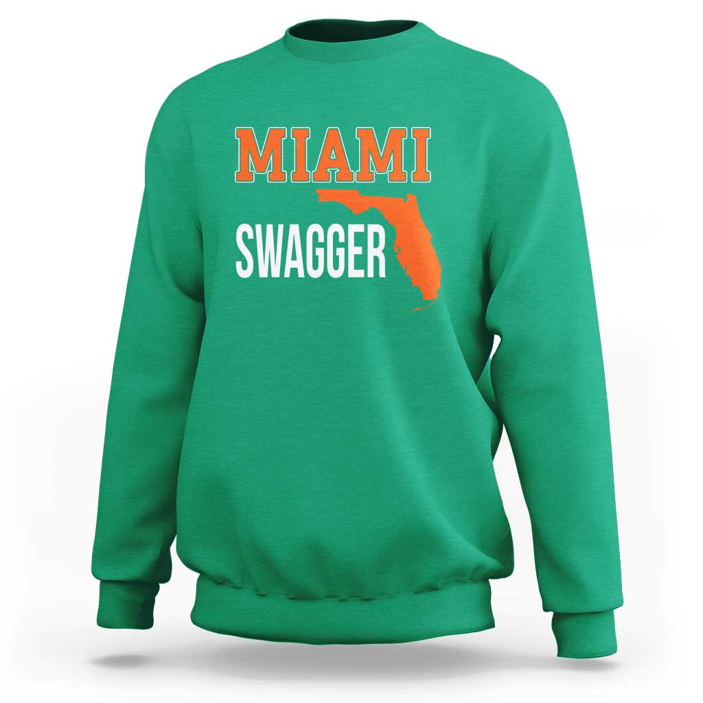 Miami Swagger Pride Sweatshirt Florida State Map Local Love