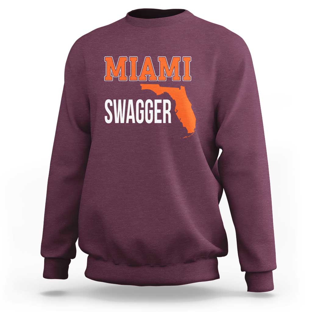 Miami Swagger Pride Sweatshirt Florida State Map Local Love