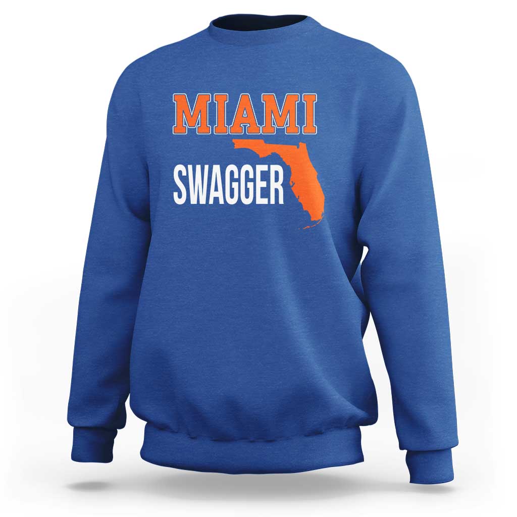 Miami Swagger Pride Sweatshirt Florida State Map Local Love