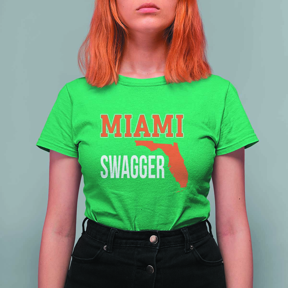 Miami Swagger Pride T Shirt For Women Florida State Map Local Love