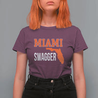 Miami Swagger Pride T Shirt For Women Florida State Map Local Love