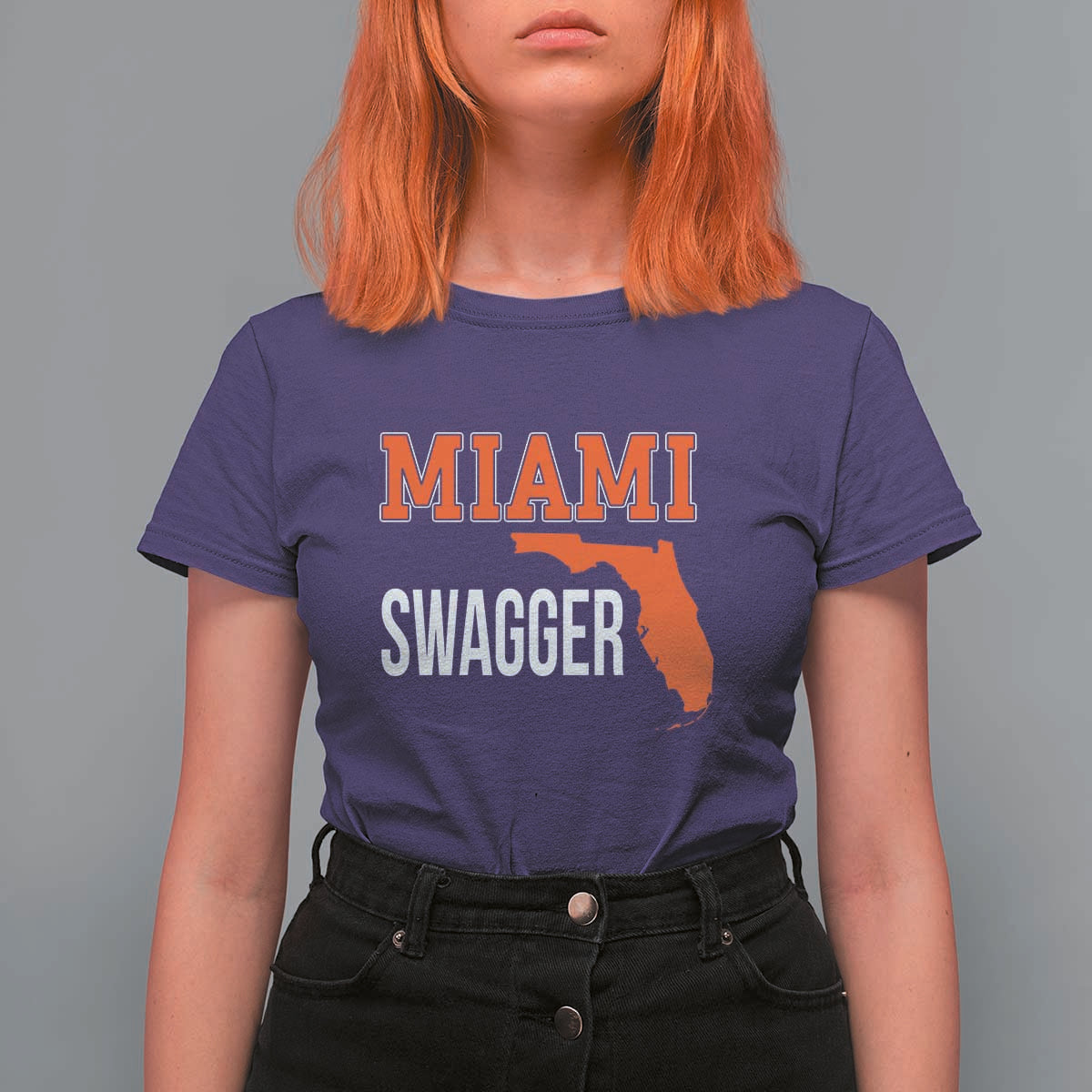 Miami Swagger Pride T Shirt For Women Florida State Map Local Love