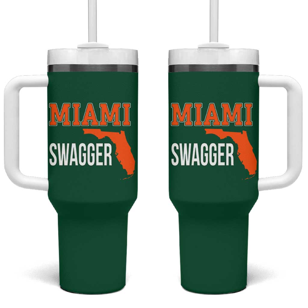 Miami Swagger Pride Tumbler With Handle Florida State Map Local Love