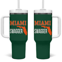 Miami Swagger Pride Tumbler With Handle Florida State Map Local Love