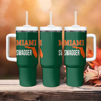 Miami Swagger Pride Tumbler With Handle Florida State Map Local Love