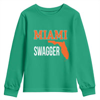 Miami Swagger Pride Youth Sweatshirt Florida State Map Local Love